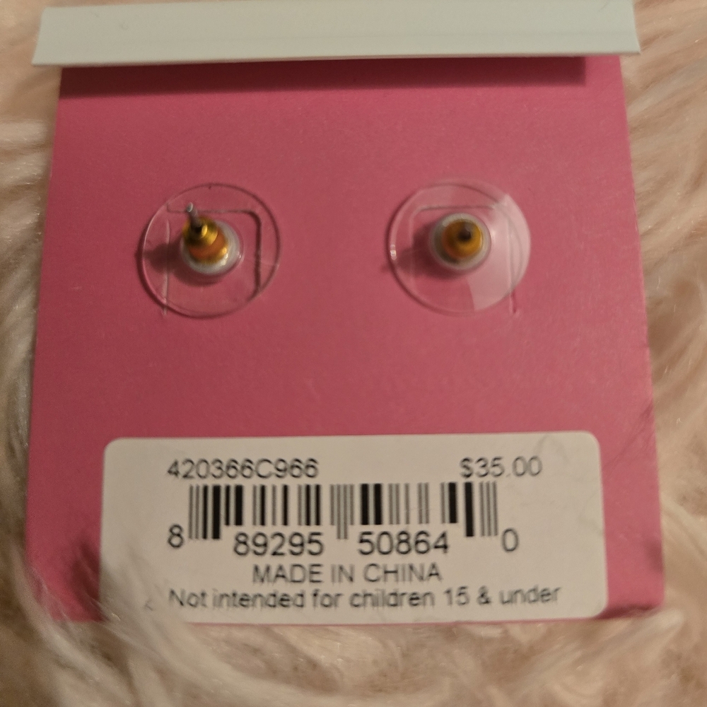 Betsey Johnson Turkey stud post earrings! NWT! - Picture 5 of 9
